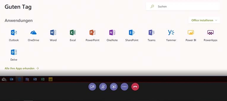 So können Sie in Microsoft Teams den Bildschirm teilen