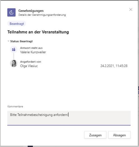 Genehmigungsprozesse Direkt Uber Microsoft Teams Steuern Und Verwalten