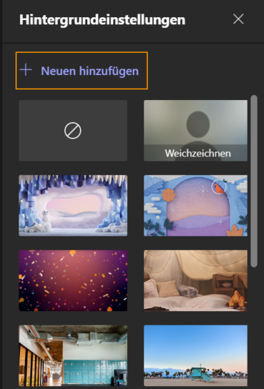 Microsoft Teams – Eigene Videohintergründe nutzen