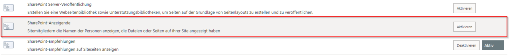 Feature SharePoint-Viewer