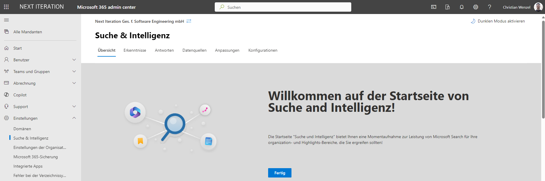 Microsoft 365 Suche und Intelligenz