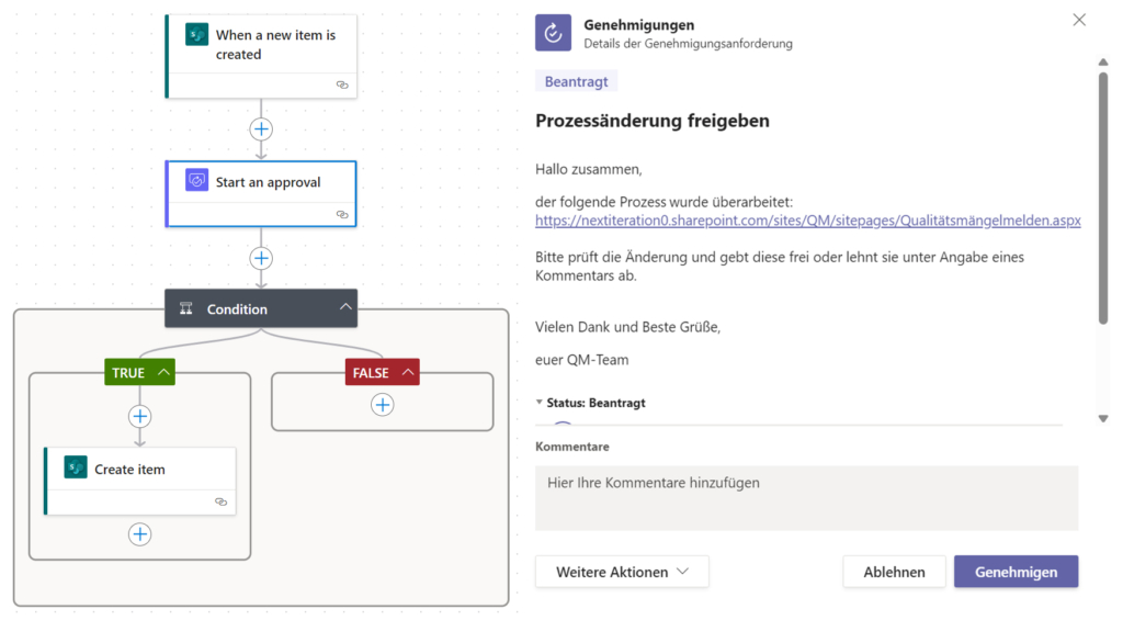 Genehmigungsprozess in Microsoft 365