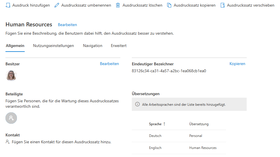 Ausdruckssatz Microsoft SharePoint